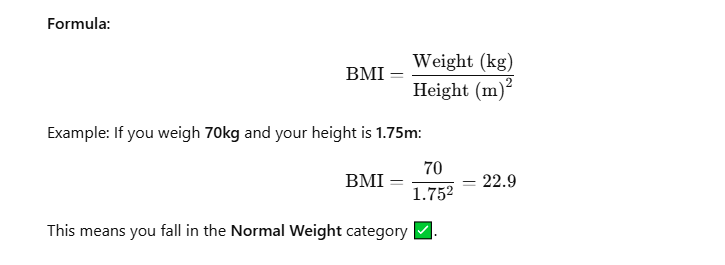 BMI calculator